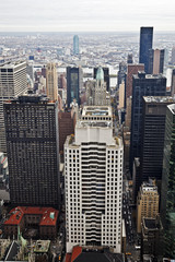 Manhattan buildings.
