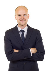 cheerful young businessman
