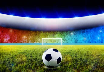 Zelfklevend Fotobehang Voetbal strafschop © Giordano Aita