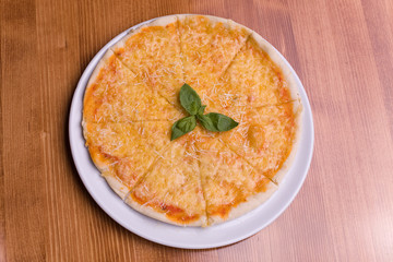 The italian cheese pizza.