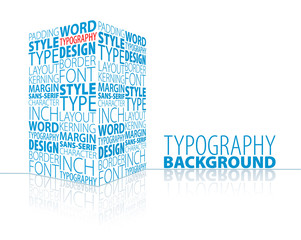 Fototapeta premium Abstract typography background