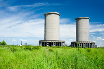 Abandoned industrial buildings