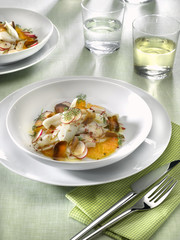 turbot au fenouil et aux oranges