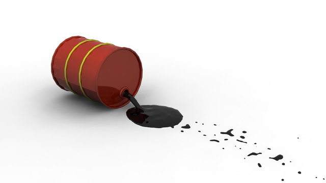 Oil Spill from Barrel