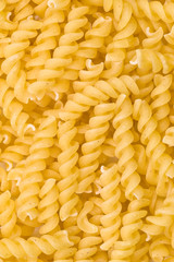 close up view of a  noodles "Fusilli"