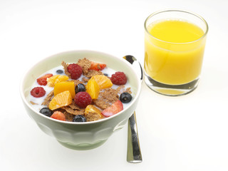 Cereal with Fresh Fruit