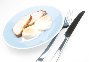 Turkey with Poached Eggs