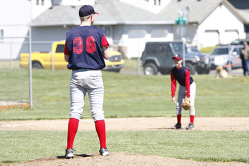 Pitcher on the mound