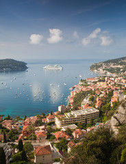 Luxury Cruise Liner moored off Villefranche-sur-Mer