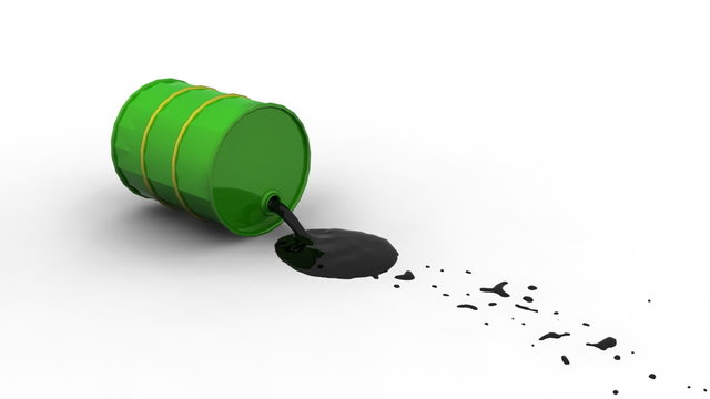 Oil Spill from Barrel