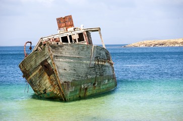 A derelict boat