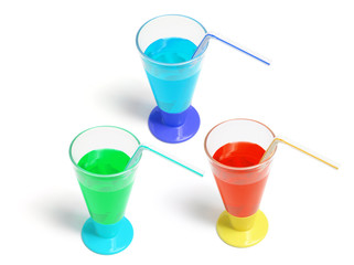 Soft Drink in Plastic Cups