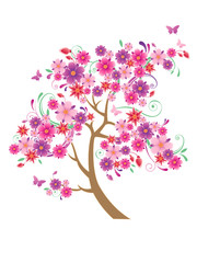 Obraz na płótnie Canvas flowering tree