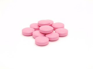 Obraz na płótnie Canvas Pink tablets