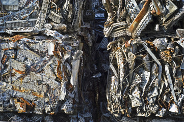 Aluminum Scrap Close-Up