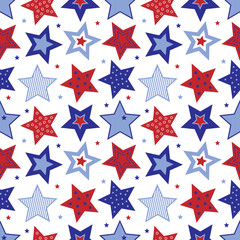 Fourth of July Stars Pattern - 23345517