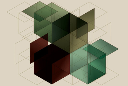 Geometric Cube Background