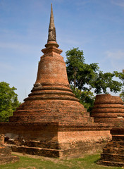 Fototapeta premium Pagoda of sukothai historical park