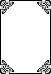 Vector decorative frame