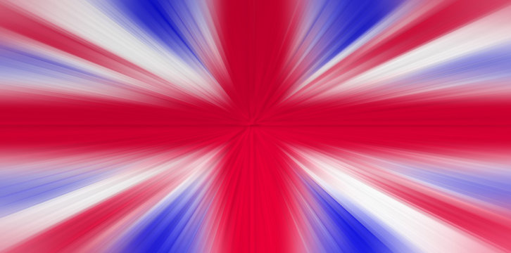UK flag with zoom