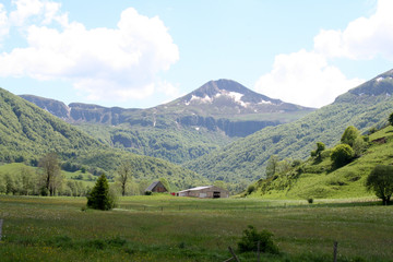 Fototapeta na wymiar Vallée de la Rhue / Puy Mary