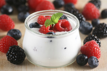 Yogurt with Mixed Berries