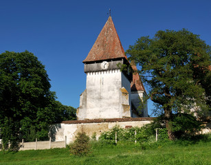 Fototapeta premium Fortified church in Transylvania, Merghindeal