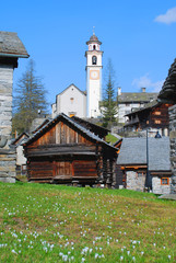 church of Bosco Gurin villages