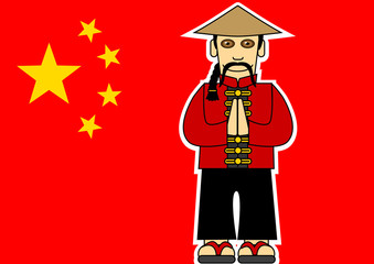 Chinois_Drapeau