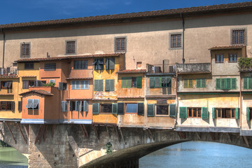 Fototapeta na wymiar Bridge - Ponte Vecchio Florence Italy