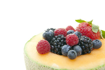 Berries and melon