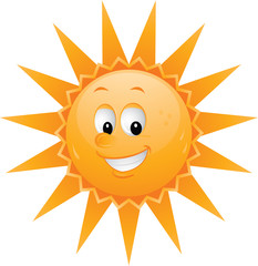 Cartoon sun