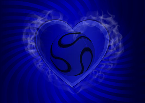 hot heart japan blue