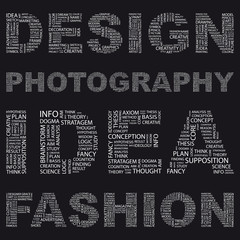 DESIGN. Illustration with different association terms.