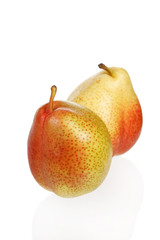 Tasty and isolated pears