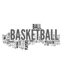 Basketball concepts on white background