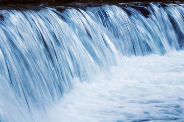Closeup of a waterfall by dusk. Long exposure. © Armando Frazão