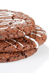 Homemade dark chocolate cookies