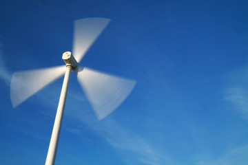windy day wiht Motion wind turbines.