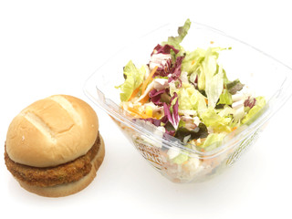 Veggie Burger with Garden Salad