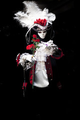 Fototapeta premium carnaval de Venise sur fond noir