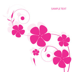 Abstract flowers background with place for your text