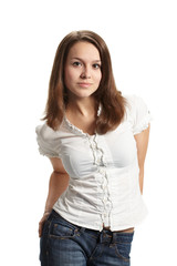 Obraz premium Portrait of young pretty woman