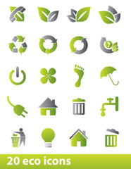 Eco icon set