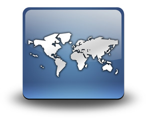 3D Effect Icon "World Map"