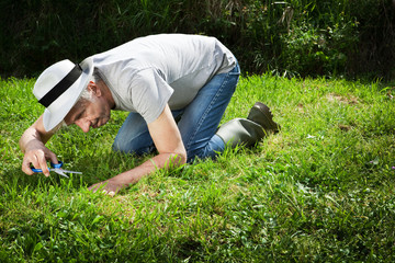 Weird gardener.