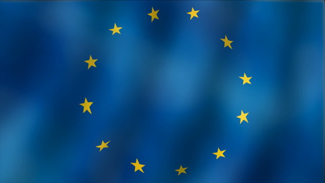 Europe - waving flag detail