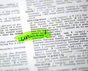 Obraz premium word selection in the dictionary