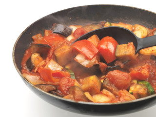 Ratatouille in Frying Pan