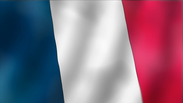 France - waving flag detail